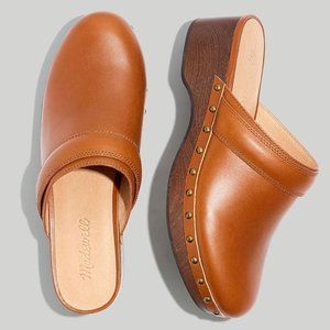 Madewell Brown Leather Mules